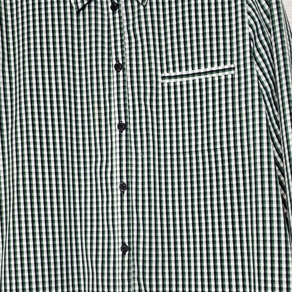 Lafayette 148 Gingham Check Button Down Shirt - Picture 3 of 9